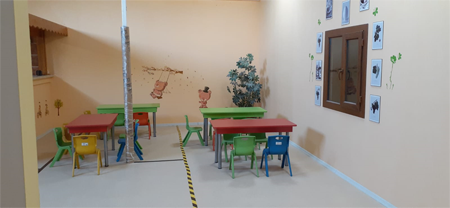 anaçatı anaokulu yemek salonu